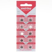 Батарейка алкалиновая Smartbuy AG 3 LR41/10BL A392 Батарейка алкалиновая Smartbuy AG 3 LR41/10BL A392