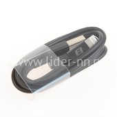 USB кабель Lightning 1.0м (без упаковки) ELTRONIC черный USB кабель Lightning 1.0м (без упаковки) ELTRONIC черный