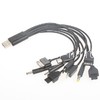USB кабель для ЗУ с 10 переходниками(IP4/mini/microUSB/Sam D880/Tab/Nok6600/6101)