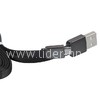 USB кабель  для micro USB 1.0м ПЛОСКИЙ (без упаковки) черный (ELTRONIC)