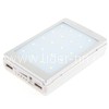 Портативное ЗУ (Power Bank) 20000mAh фонарь/2 USB/солнечная батарея (серебро)