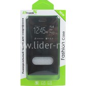 Чехол универсальный ELTRONIC Style силик.крепление/гор. флип/внутр. магнит 5.0" (черная) блистер