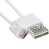 USB кабель  для micro USB 1.0м (в коробке) ДВУХСТОРОННИЙ белый (ELTRONIC)