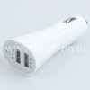 Автомобильное ЗУ 2 USB выхода  (1000mAh/2100mAh) белый