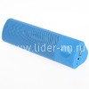 Колонка (J-30) Bluetooth/USB/MicroSD/FM/покрытие Soft touch (синяя)