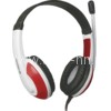 Наушники полноразмерные DEFENDER Warhead G-120/64098 с микрофоном; кабель 2м (красный/белый)