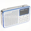 Колонка (YG-002) USB/micro SD/FM/дисплей/фонарь (синяя)