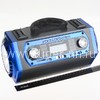 Колонка (KN-618RT) USB/SD/FM/AUX/дисплей/караоке/фонарь (синяя)