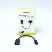 USB кабель (OTG) для Micro USB (в коробке) черный
