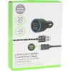 АЗУ Micro USB+2USB выхода (2100 mAh)  BL черный