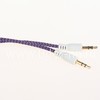Кабель AUX 3.5 на 3.5 Am-Am  (1м) 2-х контакт/текстиль/пласт.конект ELTRONIC сирен.(в пакете)