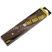 USB кабель для iPhone 5/6/6Plus/7/7Plus 8 pin 1.0 м CL-981 текстильный (золото) AWEI