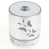 Колонка (KH-33) Bluetooth/USB/MicroSD/FM/подсветка (серебро)