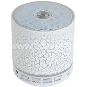 Колонка (S8) Bluetooth/USB/MicroSD/FM/подсветка (белая)
