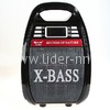 Колонка (RX-810BTch) Bluetooth/USB/MicroSD/FM/дисплей/подсветка/пульт/микрофон (черная)