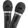 Набор беспроводных микрофонов DEFENDER MIC-155 радио 87-92 МГц (черный)