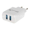 СЗУ ELTRONIC FASTER Lightning (2100 mAh/2 USB) в коробке (белый)