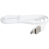 USB кабель micro USB 1.0м (без упаковки) ПЛОСКИЙ белый USB кабель micro USB 1.0м (без упаковки) ПЛОСКИЙ белый