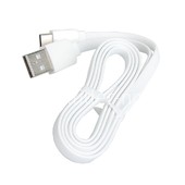 USB кабель для USB Type-C 1.0м (без упаковки) ПЛОСКИЙ белый USB кабель для USB Type-C 1.0м (без упаковки) ПЛОСКИЙ белый