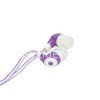 Наушники MP3/MP4 ELTRONIC (4433) Color Trend Hip-Hop вакуумные (белый/фиолетовый)