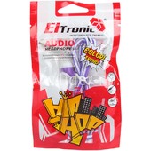 Наушники MP3/MP4 ELTRONIC (4433) Color Trend Hip-Hop вакуумные (белый/фиолетовый) Наушники MP3/MP4 ELTRONIC (4433) Color Trend Hip-Hop вакуумные (белый/фиолетовый)