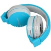 Наушники полноразмерные ELTRONIC Athlete (4455) bluetooth/fm/micro SD голубые (в коробке) soft touc