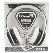 Наушники полноразмерные ELTRONIC Wireless (4456) bluetooth/fm/micro SD белые (в коробке)
