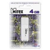 USB Flash 4GB Mirex LINE WHITE USB Flash 4GB Mirex LINE WHITE