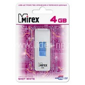 USB Flash 4GB Mirex SHOT WHITE USB Flash 4GB Mirex SHOT WHITE
