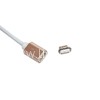 USB кабель для iPhone 5/6/6Plus/7/7Plus 8 pin 1.0м МАГНИТНЫЙ (в коробке) золото