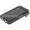 Портативное ЗУ (Power Bank) 25000mAh (EK-6) фонарь/2 USB/солнечная батарея/компас (черная)