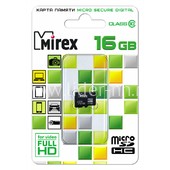 Карта памяти MicroSD 16GB MIREX К10 (без адаптера) Карта памяти MicroSD 16GB MIREX К10 (без адаптера)