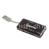 Разветвитель на 3 порта (USB hub) + картридер Smartbuy Combo черный