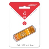 USB Flash 4GB SmartBuy Glossy оранжевый 2.0