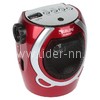 Колонка (RX-902AUTch) USB/SD/FM/REC/фонарь/караоке (красная)