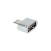 OTG адаптер (3328) micro USB (серебро)