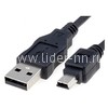 USB кабель mini USB 1.5м черный (без упаковки)