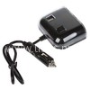 Разветвитель в авто на 3 устройства/2USB/шнур (черный)