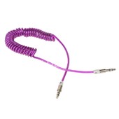 Кабель AUX 3.5 на 3.5 Am-Am (1.5м) 2-х контактный витой ПРОЗРАЧНЫЙ сиреневый (без упаковки) Кабель AUX 3.5 на 3.5 Am-Am (1.5м) 2-х контактный витой ПРОЗРАЧНЫЙ сиреневый (без упаковки)