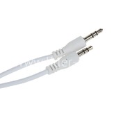 Кабель AUX 3.5 на 3.5 Am-Am  (1м) 2-х контактный  круглый белый (без упаковки) Кабель AUX 3.5 на 3.5 Am-Am  (1м) 2-х контактный  круглый белый (без упаковки)