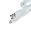 USB кабель для iPhone 5/6/6Plus/7/7Plus 8 pin 1.0м X5 плоский (белый) HOCO