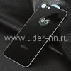 Защитное стекло на ЗАДНЮЮ панель для  iPhone7/8 5-10D (без упаковки) черное