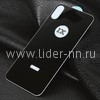Защитное стекло на ЗАДНЮЮ панель для iPhoneX/XS 5-10D (без упаковки) черное