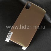 Гибкое стекло для  iPhone X на ЗАДНЮЮ панель (без упаковки) золото