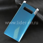 Гибкое стекло для Samsung Galaxy Note 8 на заднюю панель (без упаковки) синяя