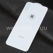 Защитное стекло на ЗАДНЮЮ панель для iPhoneX/XS 5-10D (без упаковки) белое