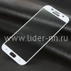 Защитное стекло на экран для Samsung Galaxy A7 2017 SM-A720F 2D белое