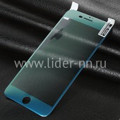 Гибкое стекло для   iPhone8 Plus на экран (без упаковки) синее