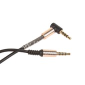 Кабель AUX 3.5 на 3.5 Am-Am  (1м) 3-х контактный L-коннектор с пружиной черный (без упаковки) Кабель AUX 3.5 на 3.5 Am-Am  (1м) 3-х контактный L-коннектор с пружиной черный (без упаковки)