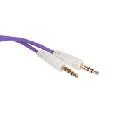Кабель AUX 3.5 на 3.5 Am-Am  (1м) 3-х контактный  круглый фиолетовый (без упаковки) Кабель AUX 3.5 на 3.5 Am-Am  (1м) 3-х контактный  круглый фиолетовый (без упаковки)